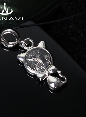 捷克陨石瓦萨比车载摆件银吊坠