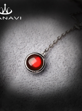 瓦萨比加拿大天然珍藏斑彩石原石吊坠925银时尚个性珠宝首饰项链