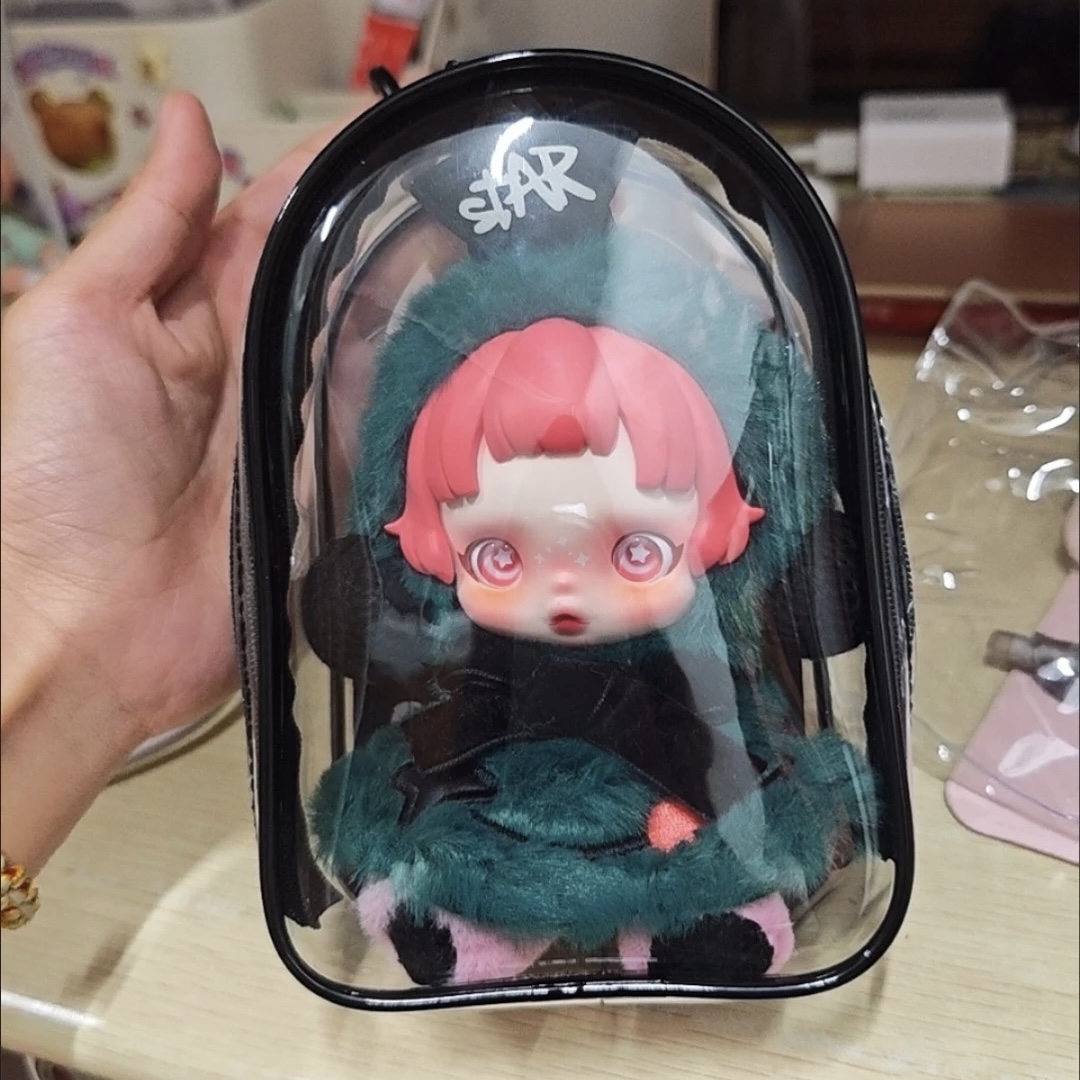 SP冬日乐章毛绒公仔保护套拉布布坐坐派对遛娃包15cm棉花娃娃痛包 - 图1