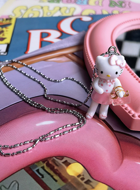 涩谷少女项链y2k辣妹kt锁骨链