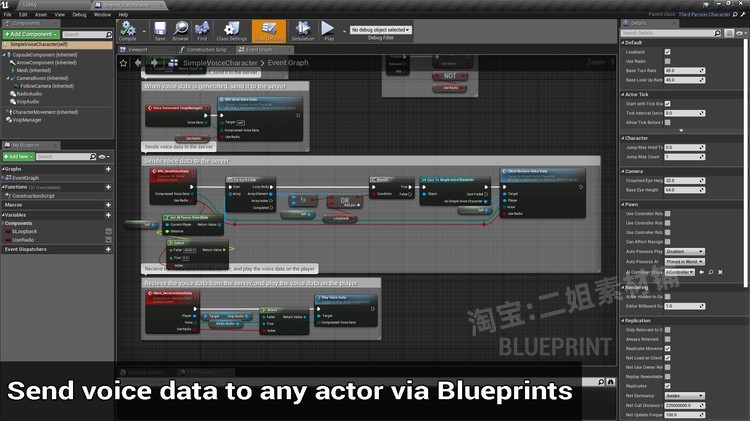 Easy Voice Chat轻松语音聊天代码插件UE4自定义语音对话通信工具-图1