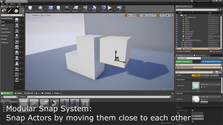 Modular Snap System模块化卡系统房屋场景围栏建筑系统编辑插座 - 图0