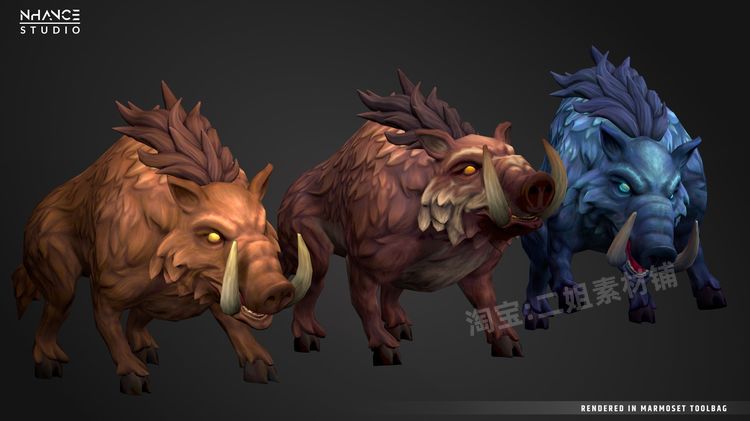 Stylized Fantasy Animals Pack风格化奇幻动物4.26虚幻UE5角色