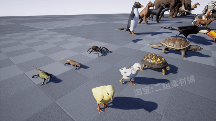 Animal Pack Ultra 2动物UE4虚幻引擎人物角色模拟动物蜥蜴大象 - 图1