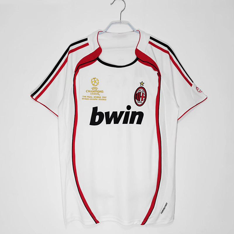 AC米兰复古主客足球服衣06-08 Milan retro vintage shirt jersey-图3