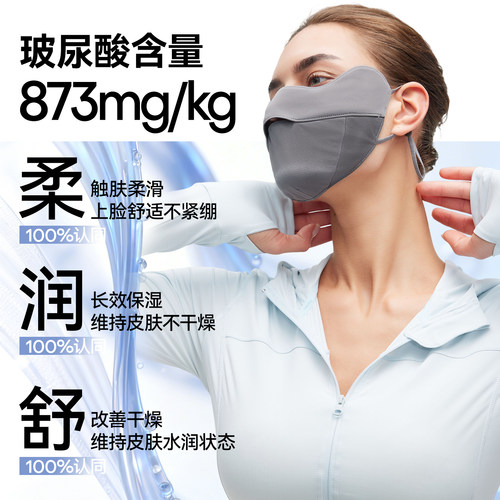 ohsunny护眼角修容防晒口罩2026新款女高颜值医美玻尿酸冰丝美肤 - 图2