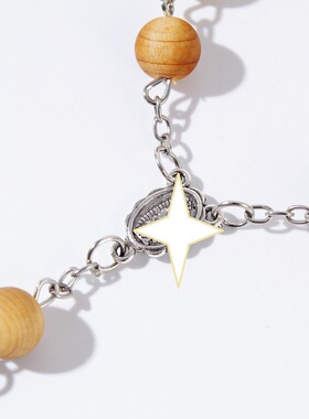 天然松木木珠手链男女外贸