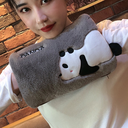 热水袋充电注水暖手宝女防爆煖宝宝暖宫暖手毛绒可爱电暖宝暖水袋 - 图0