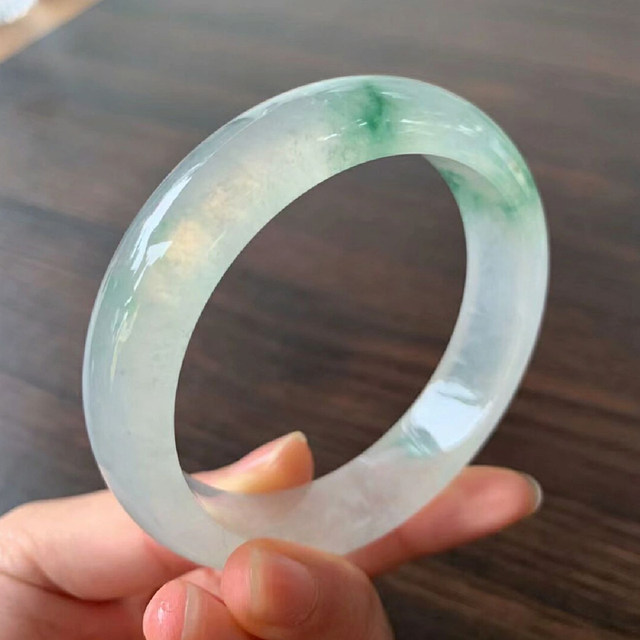 Burmese Lady Cui Natural Genuine A-grade Jade Ice Seed Floating Flower Imperial Concubine Jade Bracelet Women’s Live Streaming Special
