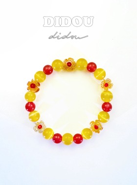DIDOU雏菊花手链男女情侣花系列夏天彩色轻奢小众精致高级手串