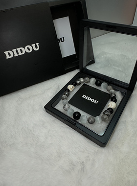 DIDOU猫眼石不锈钢手链复古新中式轻奢小众高级感首饰品手串男女