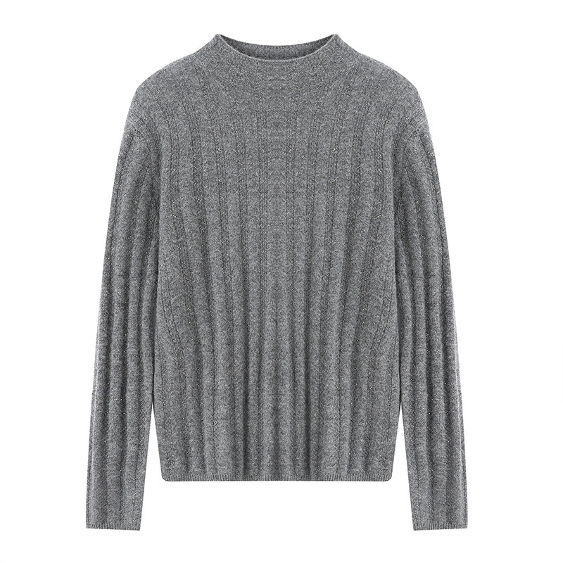 闪闪发光~100%小山羊绒衫女秋冬毛衣半高领显瘦内搭镶钻打底衫新,淘宝优惠券,粉丝福利购,淘宝优惠卷