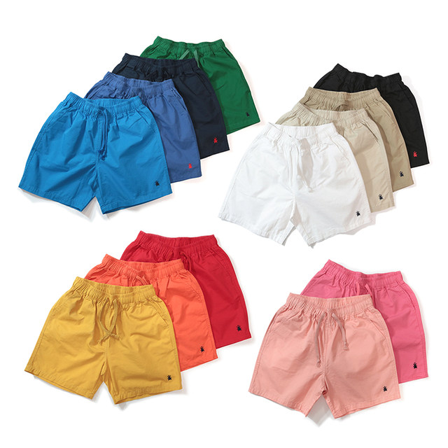 ໂສ້ງຂາສັ້ນ micro-elastic ແບບຄູ່ຂອງຜູ້ຊາຍແລະແມ່ຍິງແອວ elastic