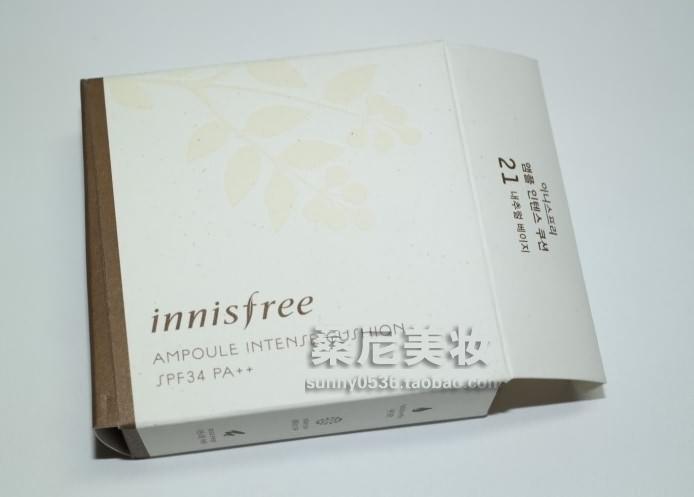 innisfree悦诗风吟ampoule安瓶气垫光彩水润保湿气垫BB霜