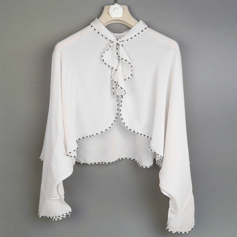 suelbeynar苏碧娜旗舰店防晒衣女短款百搭夏季薄款超薄透气练车开车神器长袖披风斗篷外套0