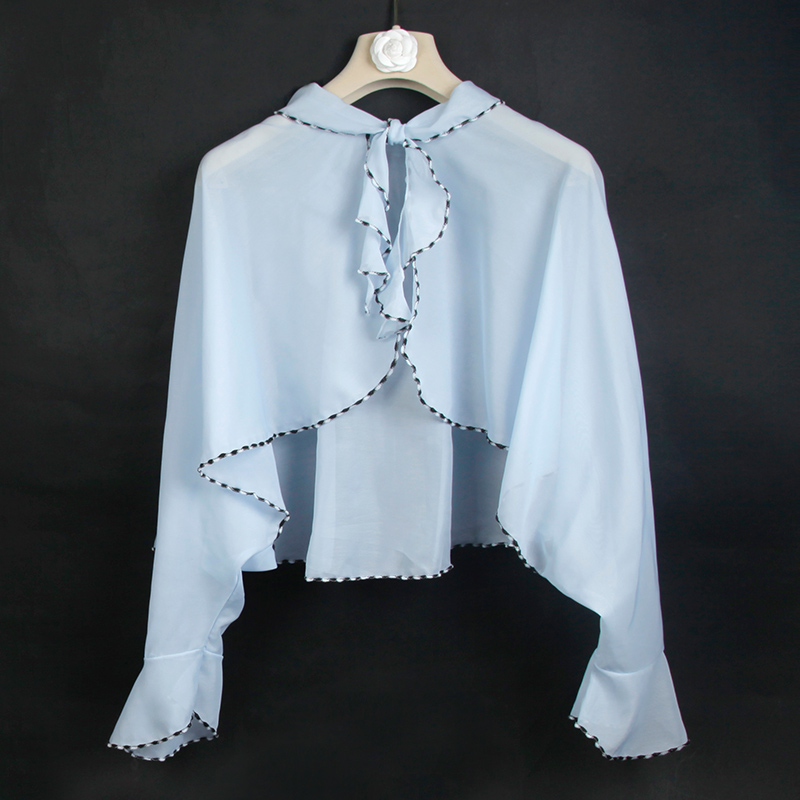 suelbeynar苏碧娜旗舰店防晒衣女短款百搭夏季薄款超薄透气练车开车神器长袖披风斗篷外套2