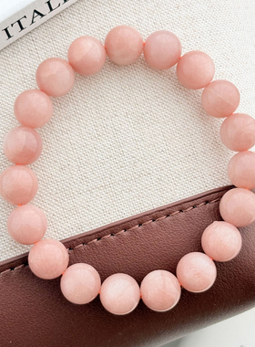 橙月光石手链女简约多圈水晶手串