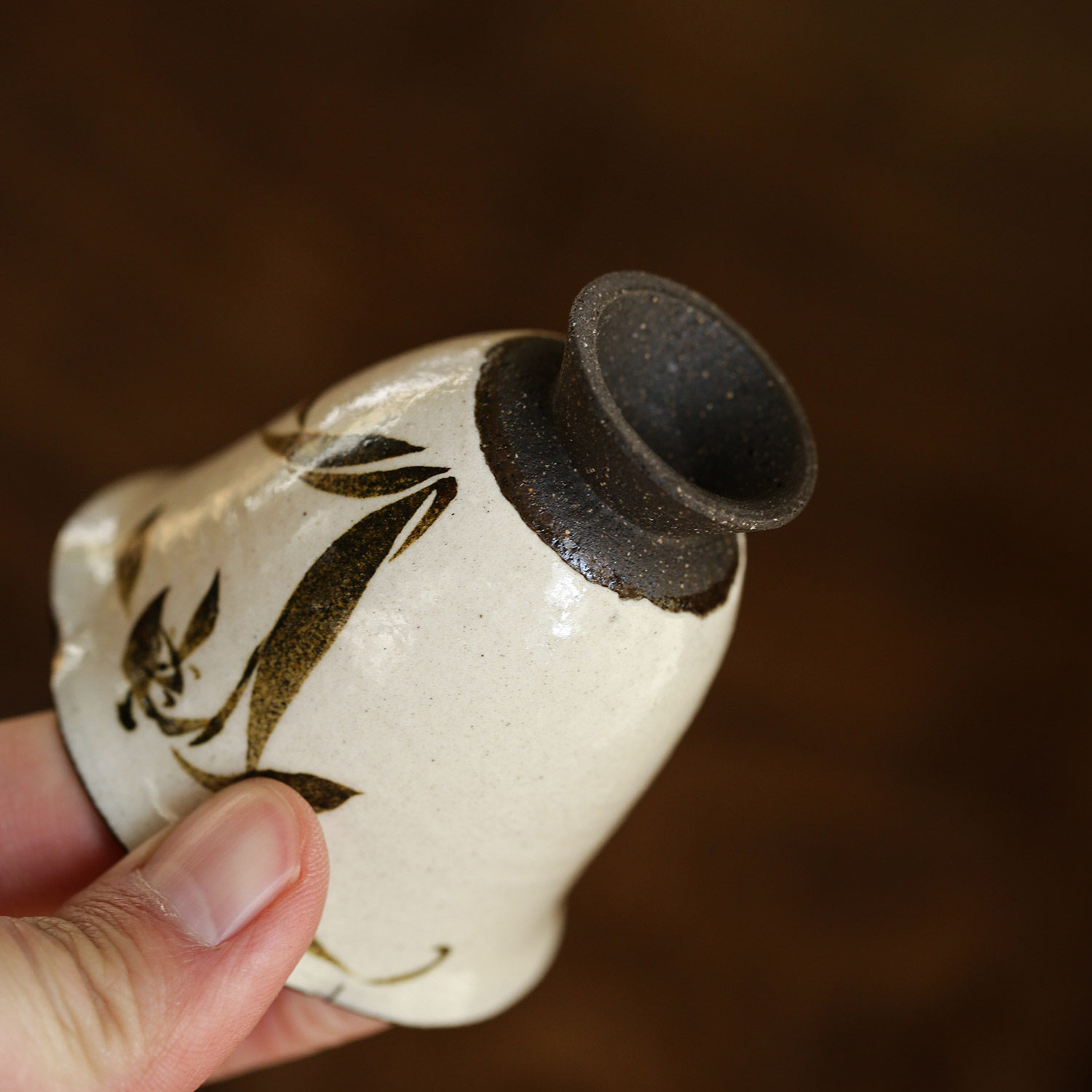 手绘花口陶泥主人杯单杯兰花复古茶杯功夫茶具杯子品茗杯陶瓷手工,淘宝优惠券,粉丝福利购,淘宝优惠卷