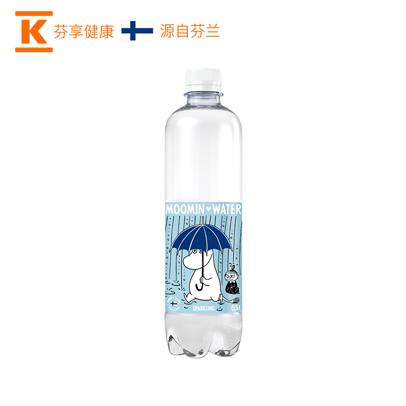 Moomin芬兰进口纯天然矿物质气泡水500ml*12