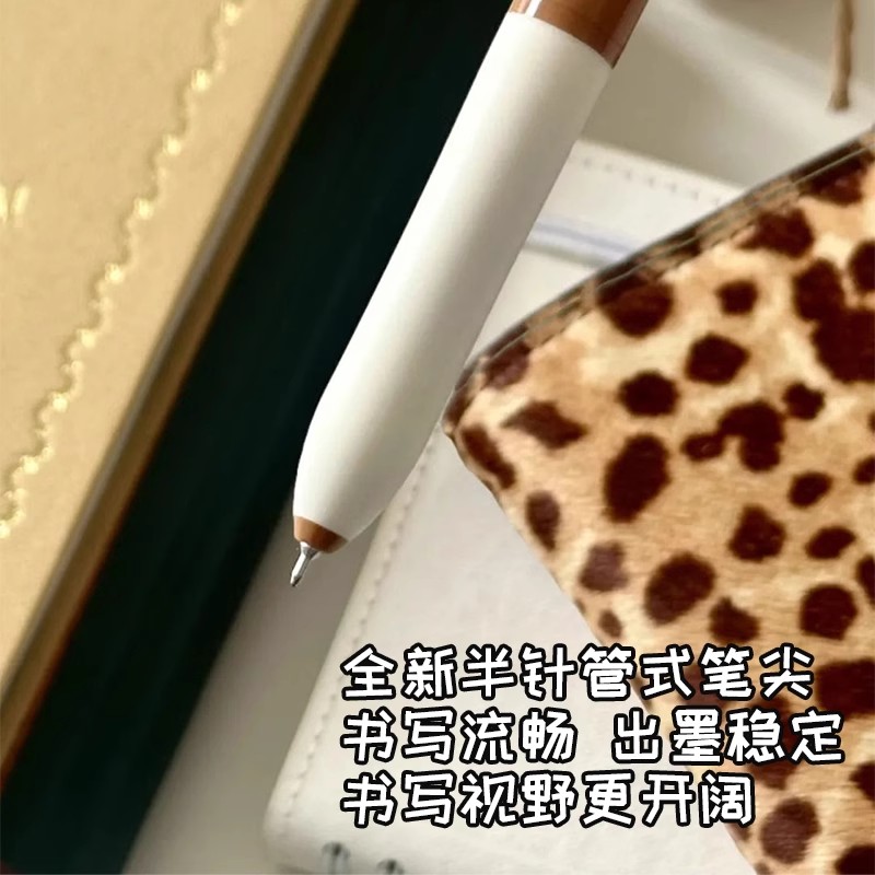 日本zebra斑马中性笔PONOK宝乐可JJ9顺滑大容量半针管笔按动 式初中生刷题考试黑笔0.5黑色笔芯速干05mm - 图0