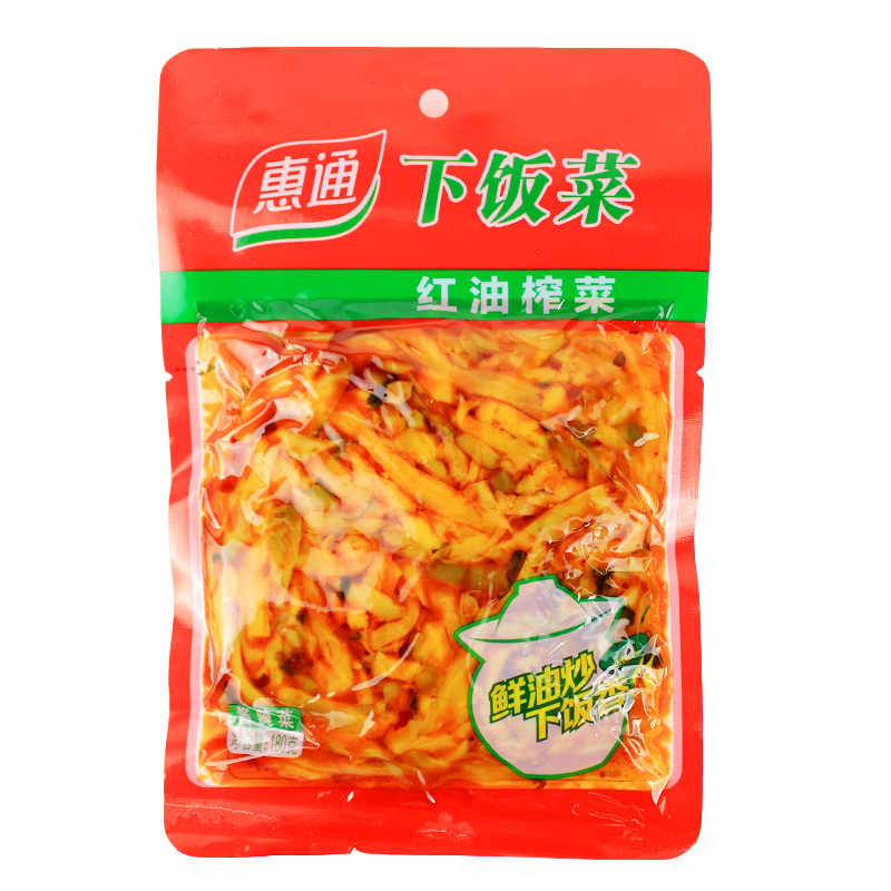 一份10袋包邮 乌江 惠通下饭菜180g 红油榨菜炒菜配菜即食酱腌菜 - 图3