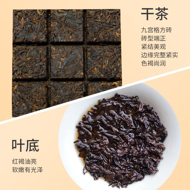 【线下同款】2023年祥源茶茶叶普洱茶熟茶5年陈原料5518茶砖81g*5 - 图1