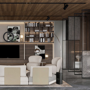 博洛尼橱柜厨房置物柜整体家用全屋定制轻奢开放式大店-都市游牧