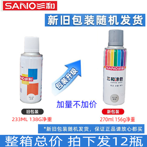三和橙红色 大红色   猩 嘉陵 桃 珠光钼红 浅粉色手摇式自动喷漆 - 图1