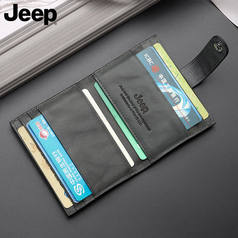 jeep高级感真皮卡包二合一潮牌钱包 jeep箱包卡包