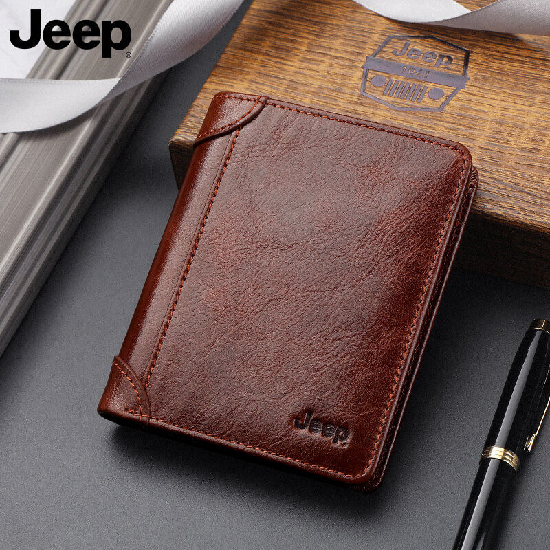 jeep男士真皮驾驶证一体短款钱包 jeep箱包钱包