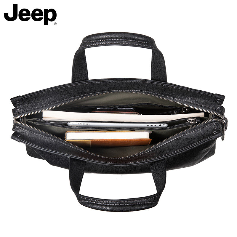 jeep男士真皮休闲电脑律师公文包 jeep箱包男士包袋