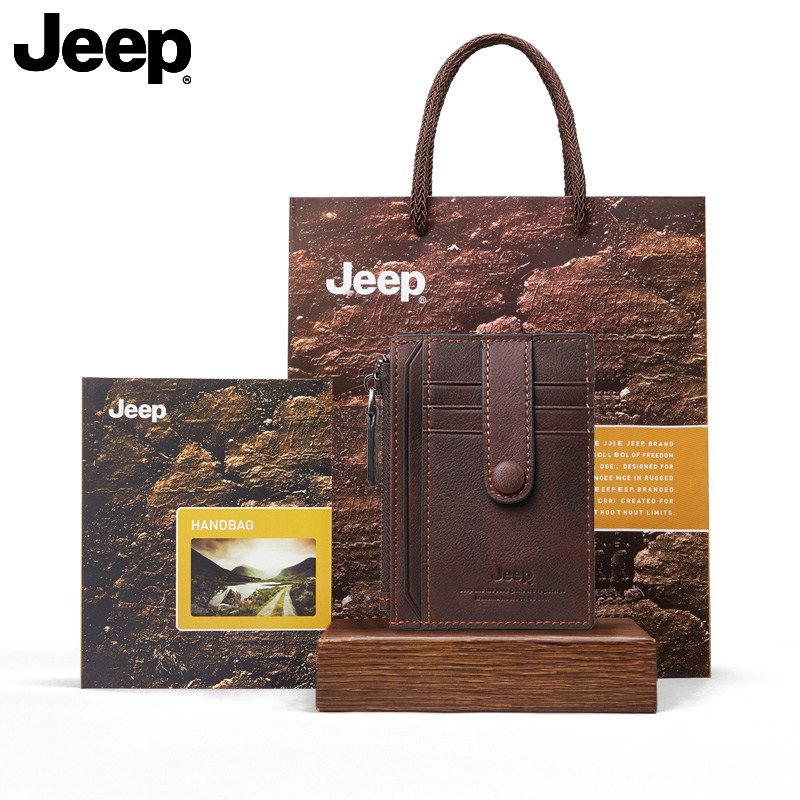 jeep男真皮超薄大容量多功能零钱包 jeep箱包卡包