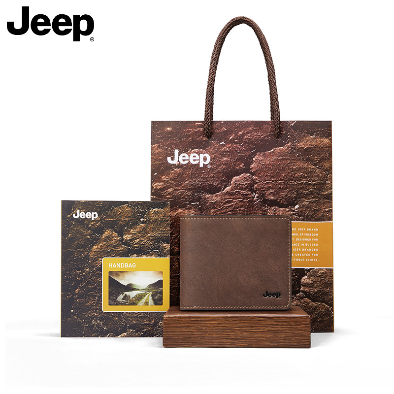 jeep送男友短款正品真皮2022钱包 jeep箱包钱包