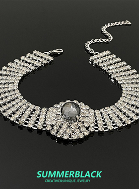 满钻项链女重工choker