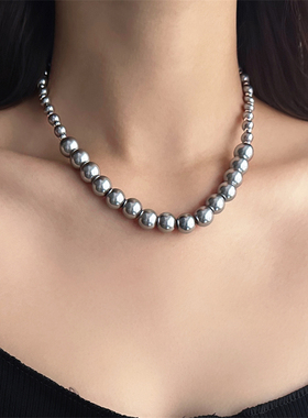 双层十字架项链锁骨链