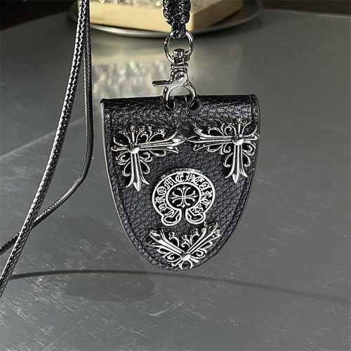 欧美复古暗黑风十字架眼镜收纳盒吊坠项链挂件女小众设计感配饰 - 图3