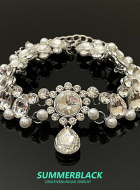 美宣雅珍珠锆石项链颈链