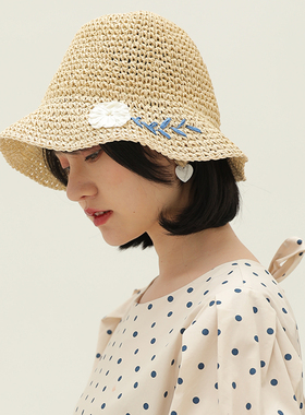 帽子女夏韩版新款日系百搭草编