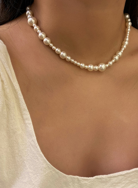 高级感百搭不规则珍珠项链
