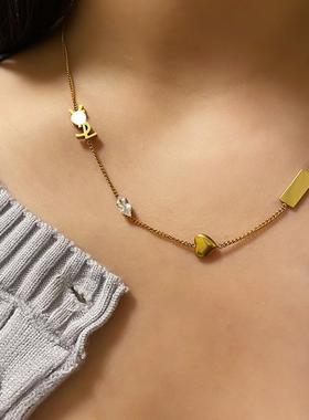 钛钢不掉色百搭高级感项链