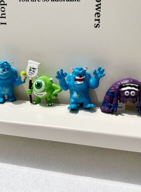 卡通三眼仔玩偶奶油胶diy材料