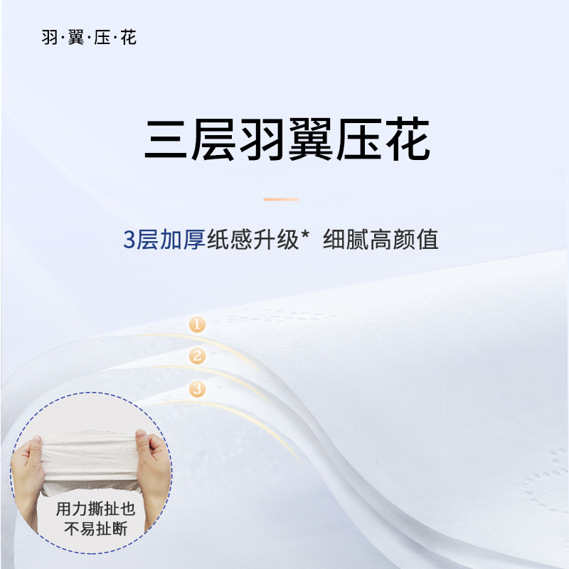 大王爱璐儿奢润保湿大包婴儿抽纸60抽*4包*2提羽翼压花柔润乳霜纸 - 图3