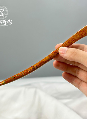 成都手作 非遗漆艺纯手工发簪子汉服发饰中式古风木簪头饰