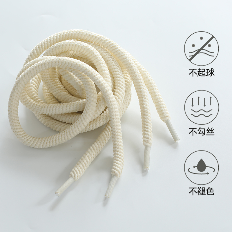 适用马克华菲鞋带女款男款Ocai RETRO大面包粗圆形面包马丁靴鞋绳 - 图0