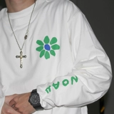 GcBrand FdbF NOAH Футболка с длинными рукавами и буквами с цветочным принтом, мужская и женская тонкая толстовка с круглым вырезом на весну и осень, модный бренд
