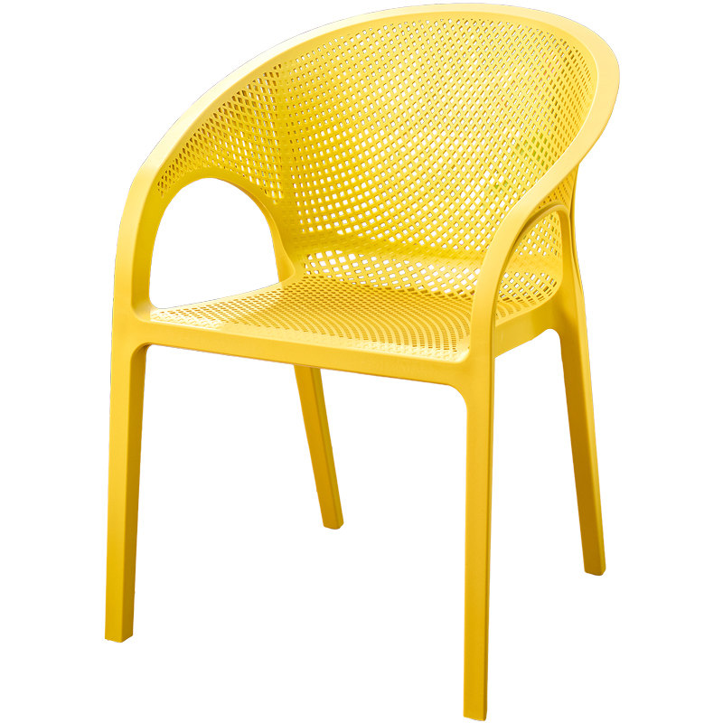 莫家户外PP塑料椅子镂空透气休闲椅庭院阳台多色单椅耐用防雨彩色,淘宝优惠券,粉丝福利购,淘宝优惠卷