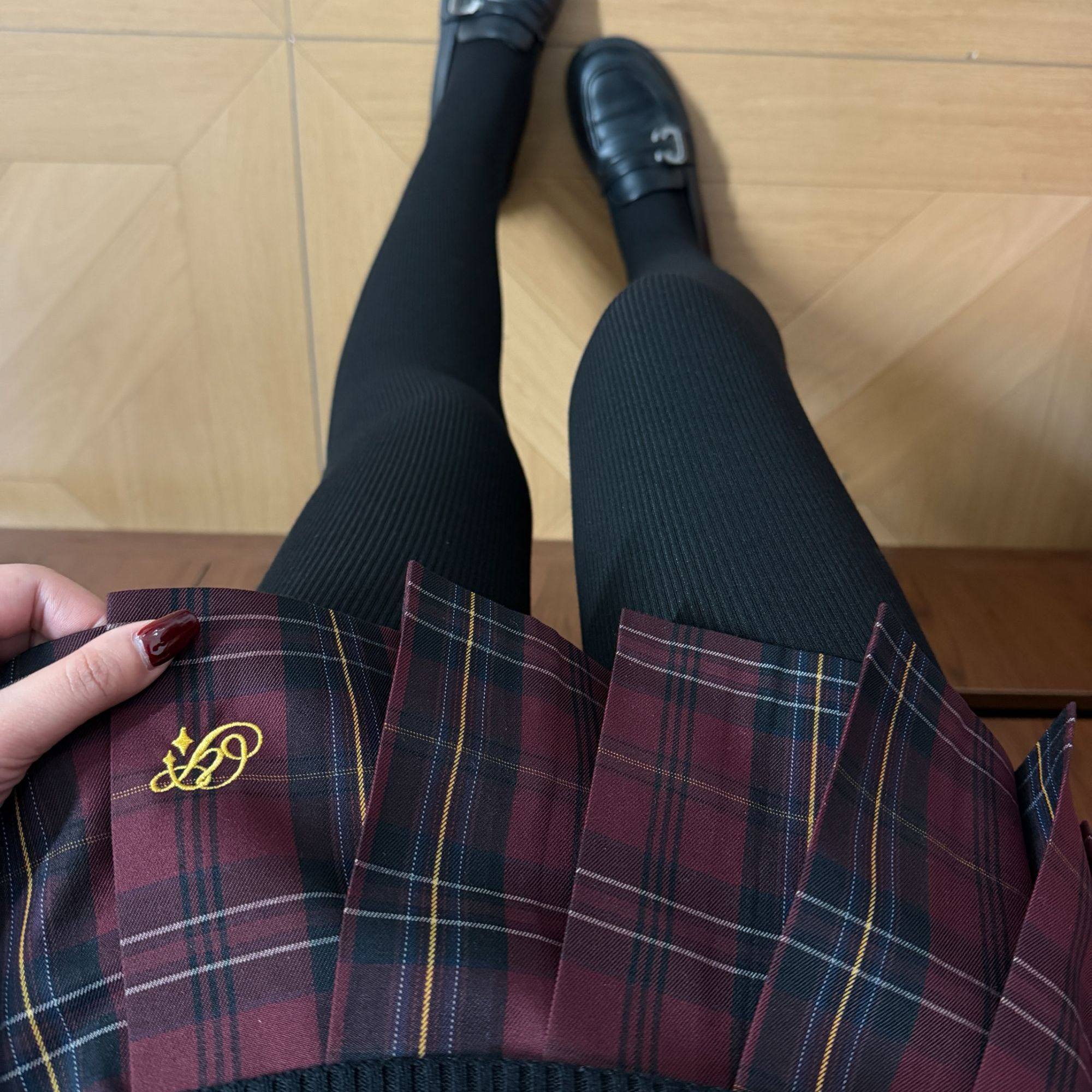 猫看花jk制服【韶华】原创格裙女百褶裙红格格裙TR面料学院风短裙,淘宝优惠券,粉丝福利购,淘宝优惠卷