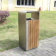 Outdoor stainless steel garbage can yard garbage bin