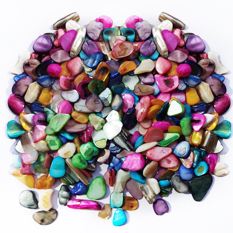 五彩石彩色石子鱼缸底砂造景盆栽多肉装饰鱼缸沙染色石子小彩石 - 图3