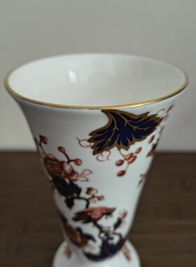 COALPORT 科尔波特 香港系列花鸟团广口花瓶 伊万里装饰瓷瓶 赏瓶